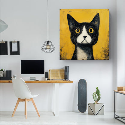 Black & Yellow Cat #072