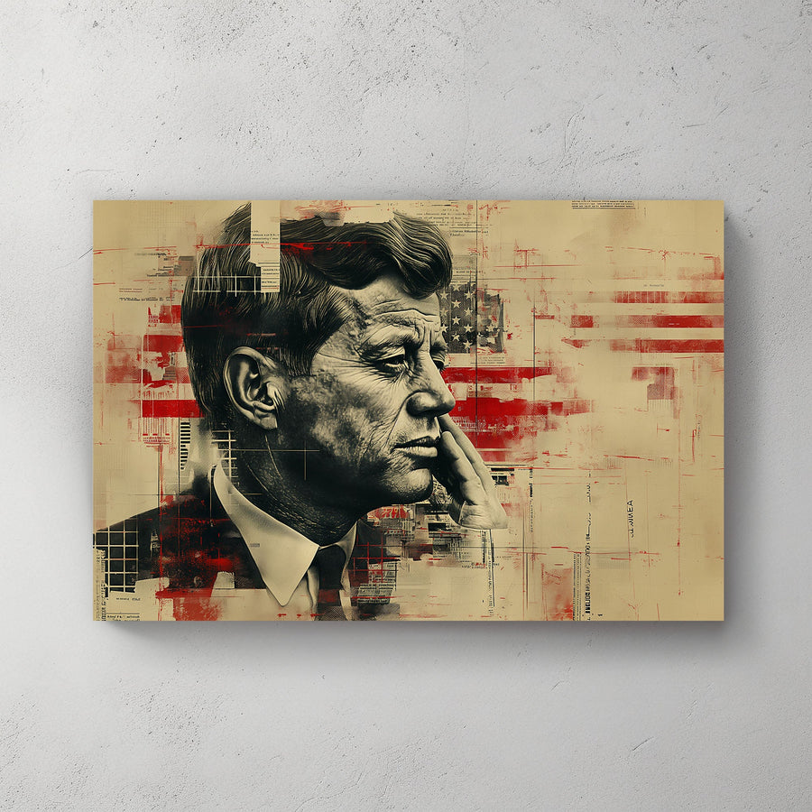 Kennedy USA #079 Canvas Wall Art & Metal Prints
