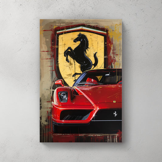 Enzo Ferrari #1014 Canvas Wall Art & Metal Prints