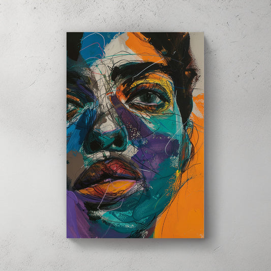Serene Portrait #1017 Canvas Wall Art & Metal Prints