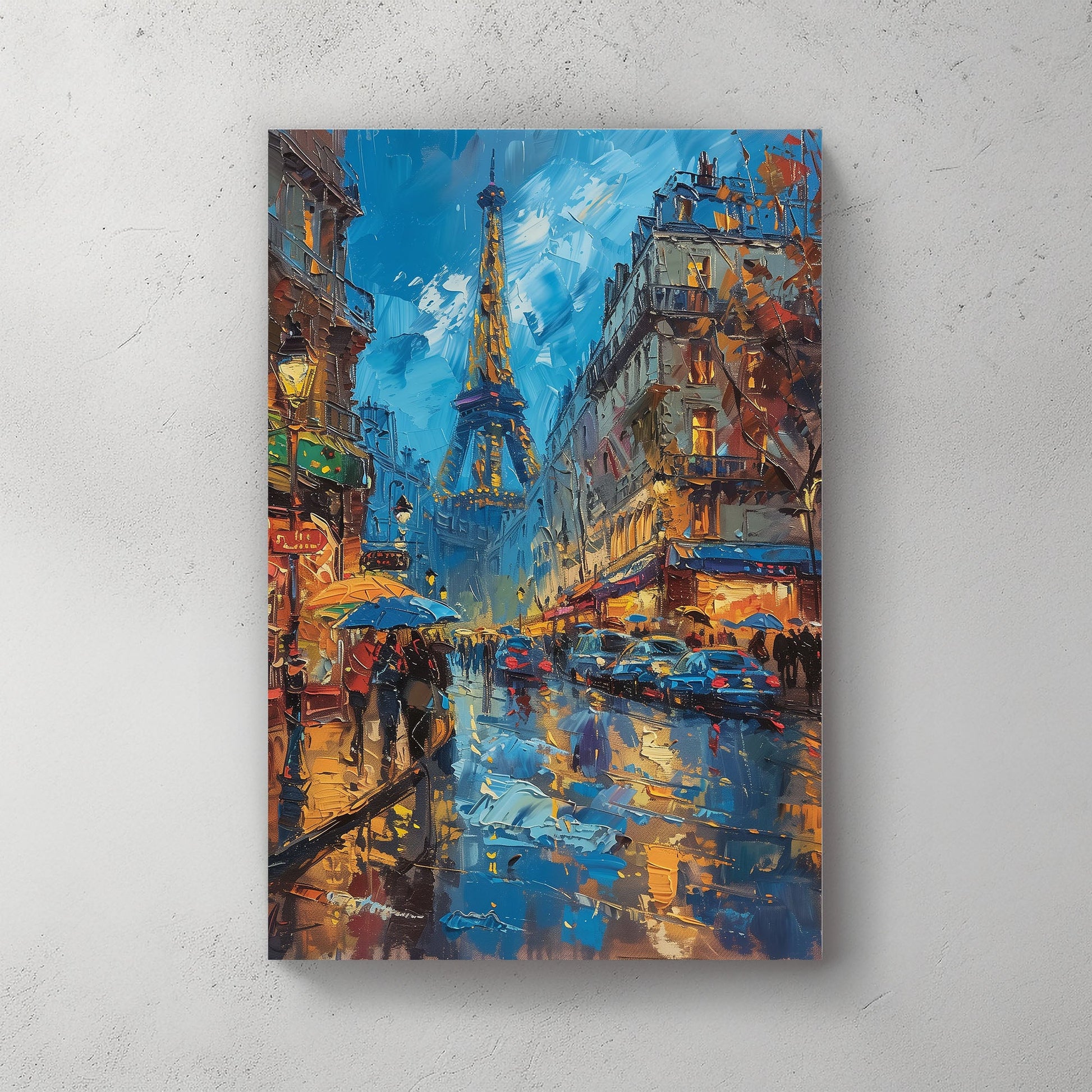 Eiffel Glares #1023 Canvas Wall Art & Metal Prints