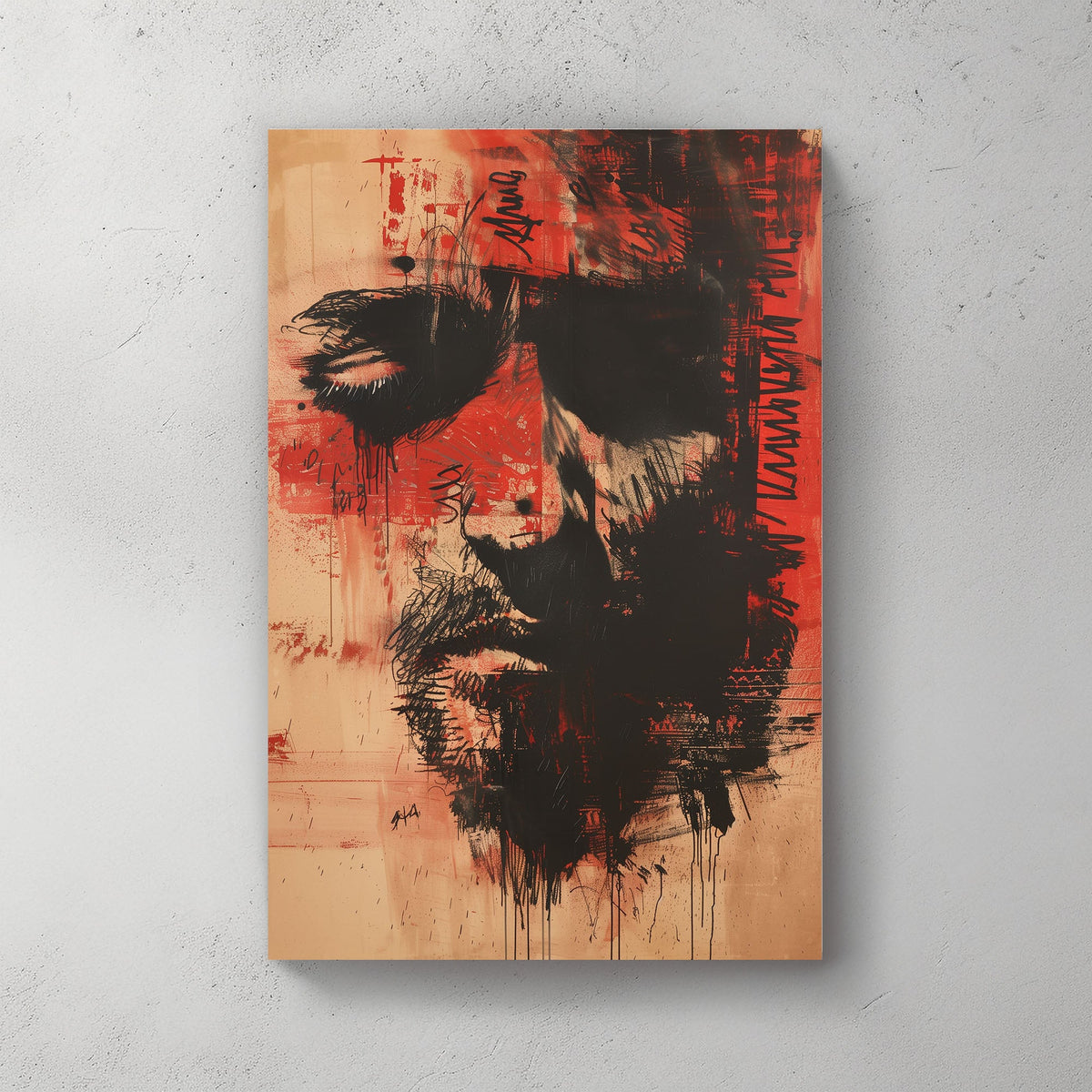 Red Thoughts #1034 Canvas Wall Art & Metal Prints