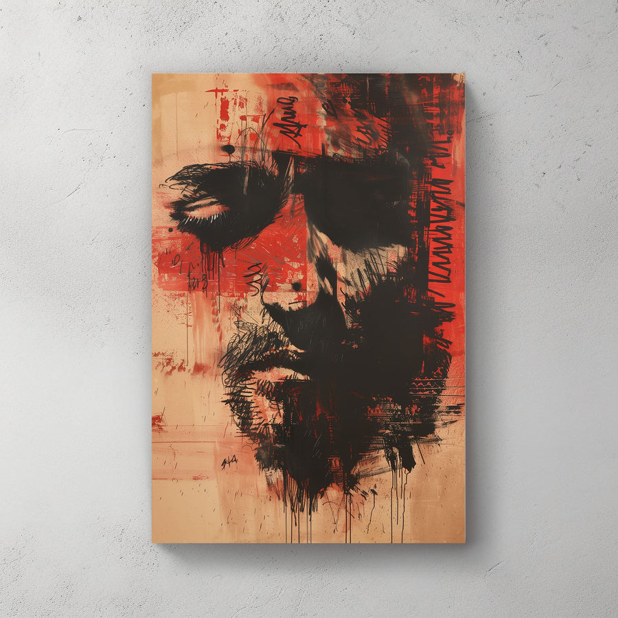 Red Thoughts #1034 Canvas Wall Art & Metal Prints