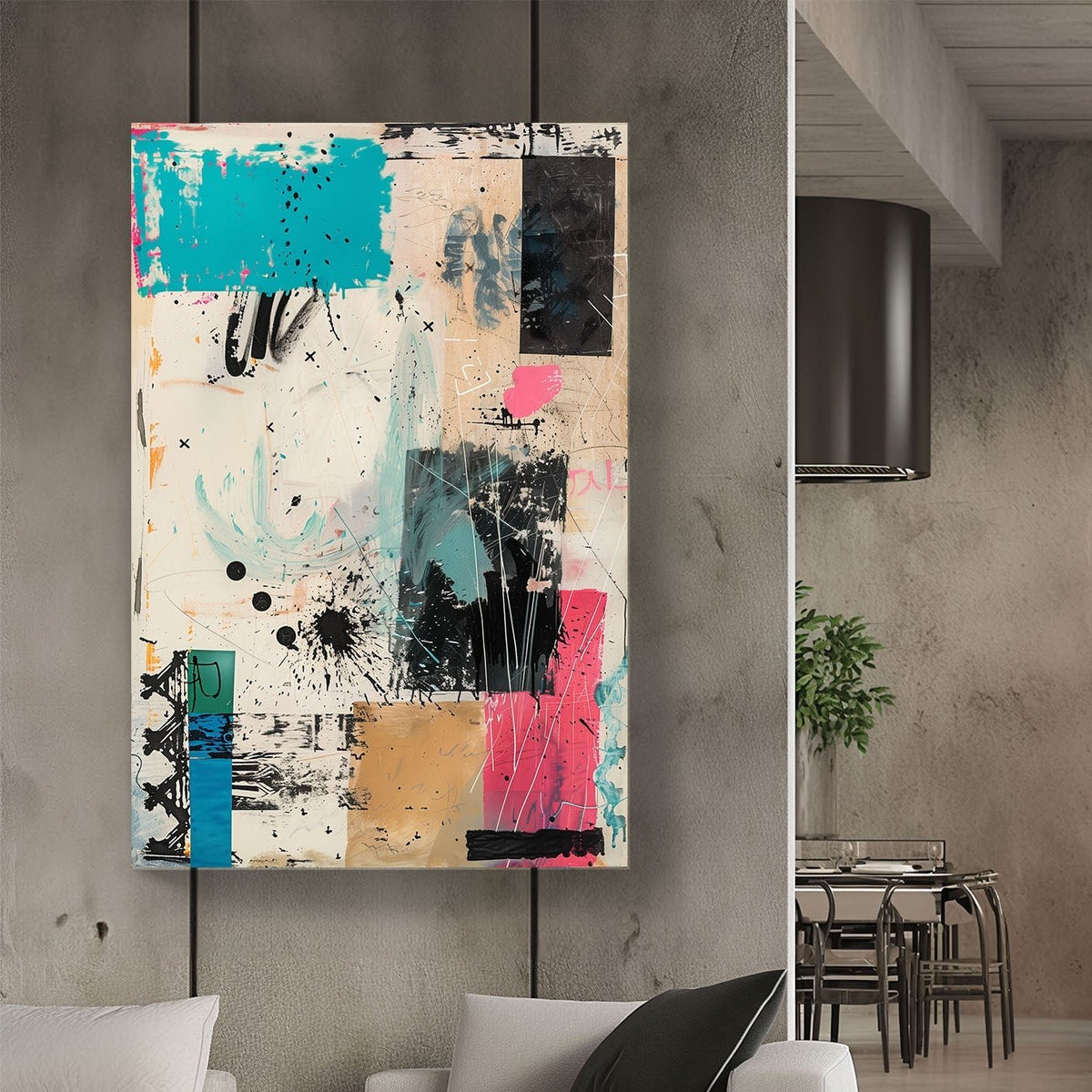 Abstract Shapes #1037 Canvas Wall Art & Metal Prints