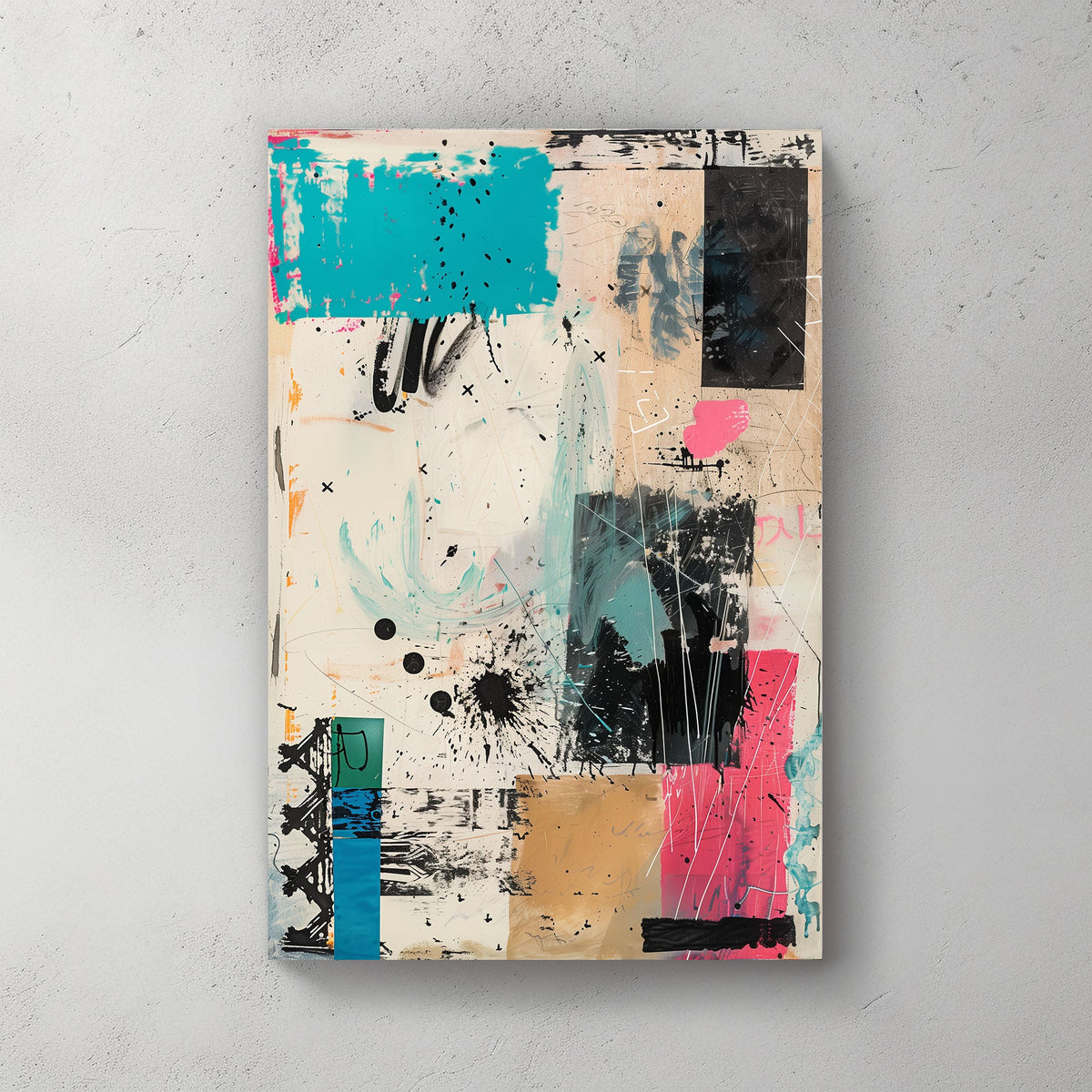 Abstract Shapes #1037 Canvas Wall Art & Metal Prints