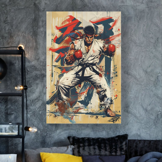 Street Fighter wall art print of Ryu