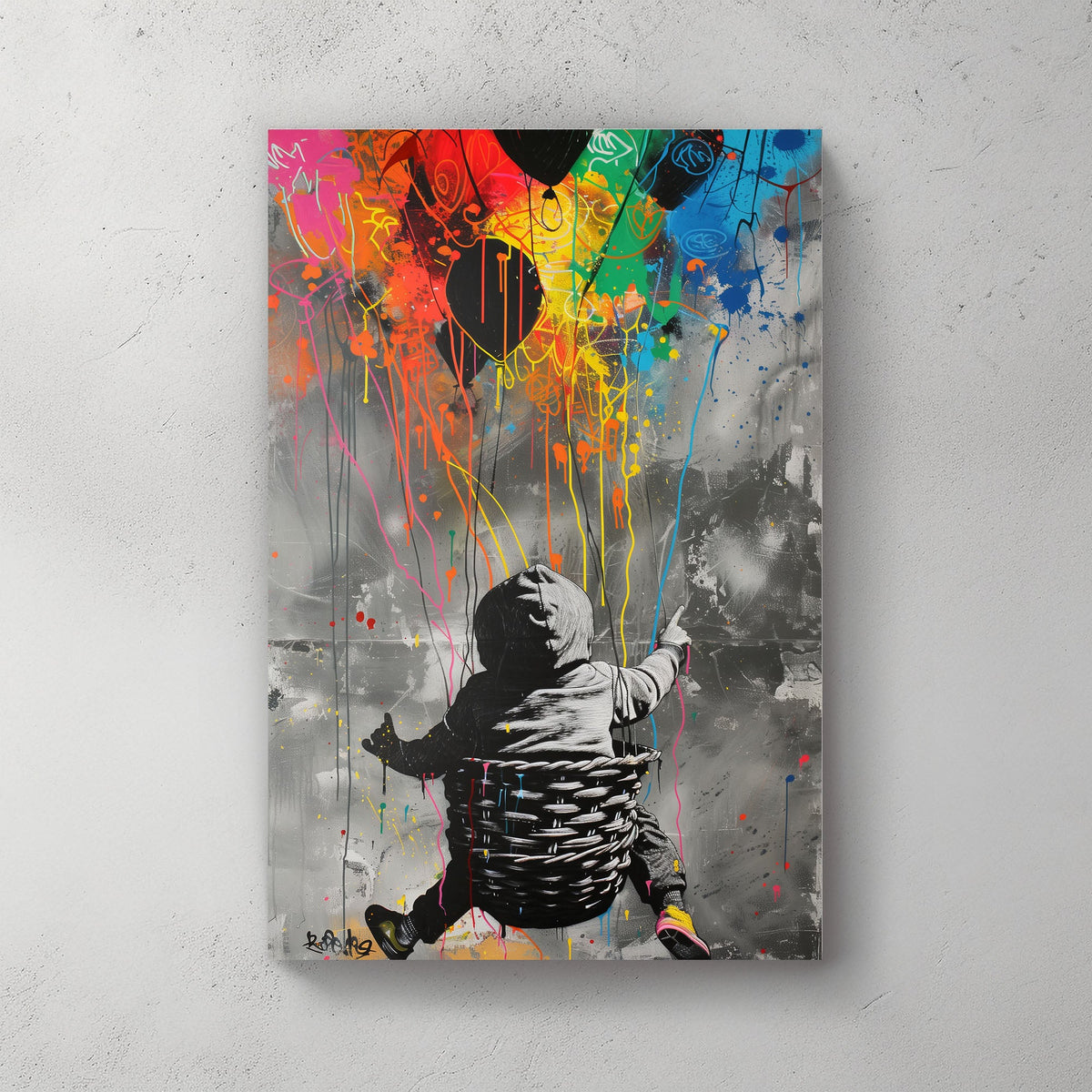 Colourful Future #1072 Canvas Wall Art & Metal Prints