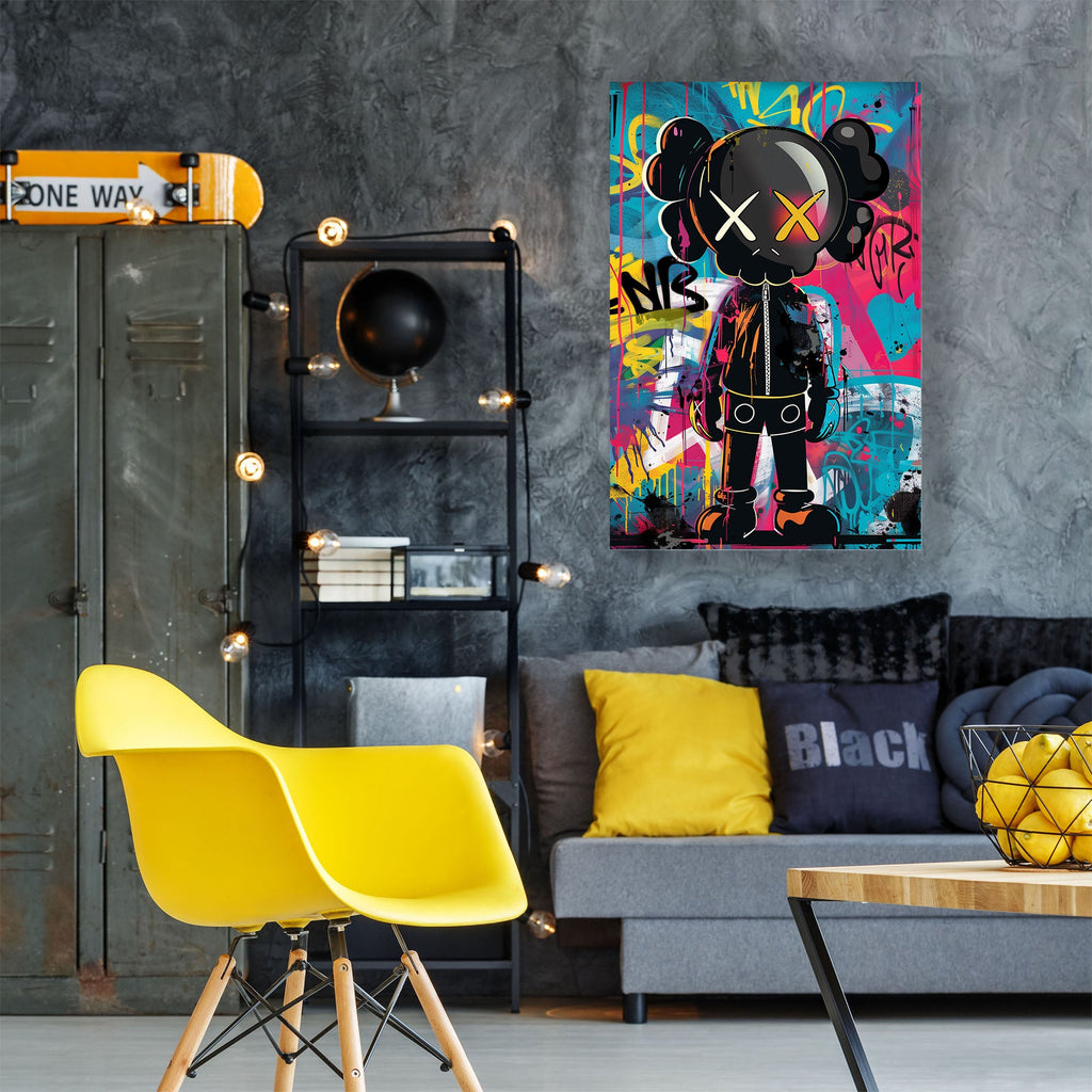 Graffiti KAWS #1081 Canvas Wall Art & Metal Prints – ItzArt.ca