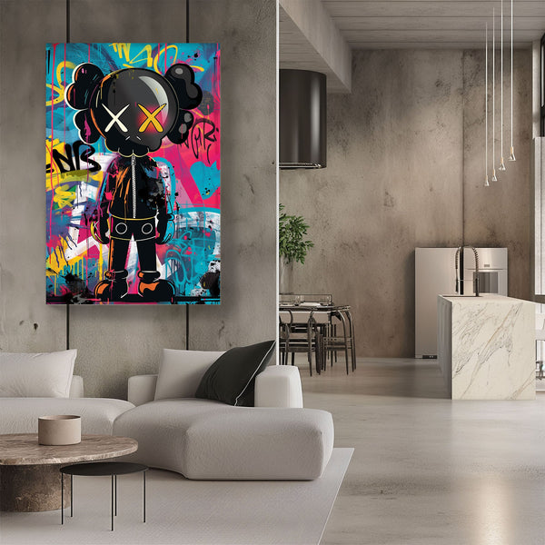 Graffiti KAWS #1081 Canvas Wall Art & Metal Prints – ItzArt.ca