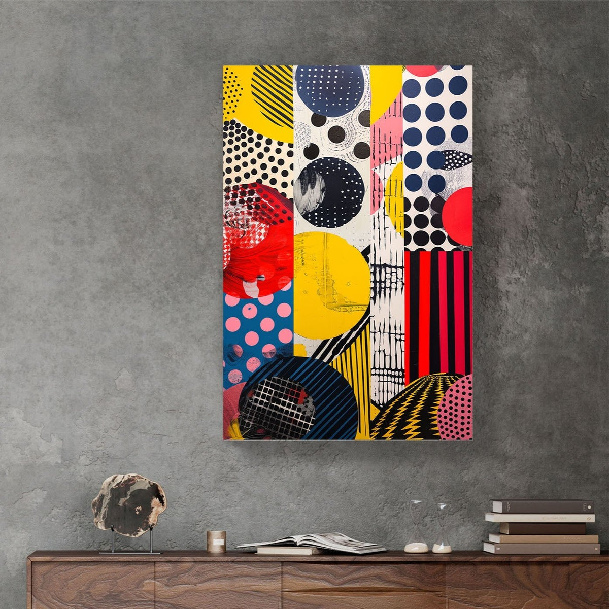 Abstract Bubbles #1090 Canvas Wall Art & Metal Prints