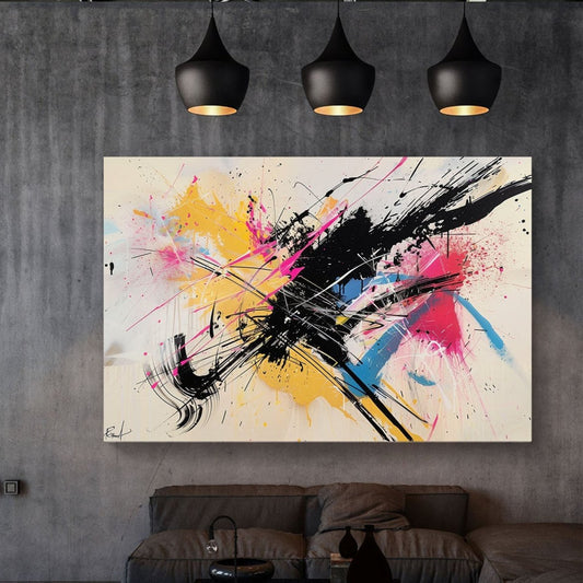 Chaos of Colours #1153 Canvas Wall Art & Metal Prints