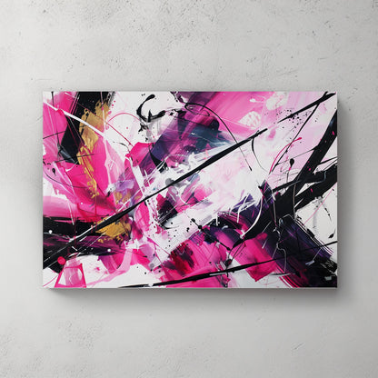 Abstract in Pink #1154 Canvas Wall Art & Metal Prints