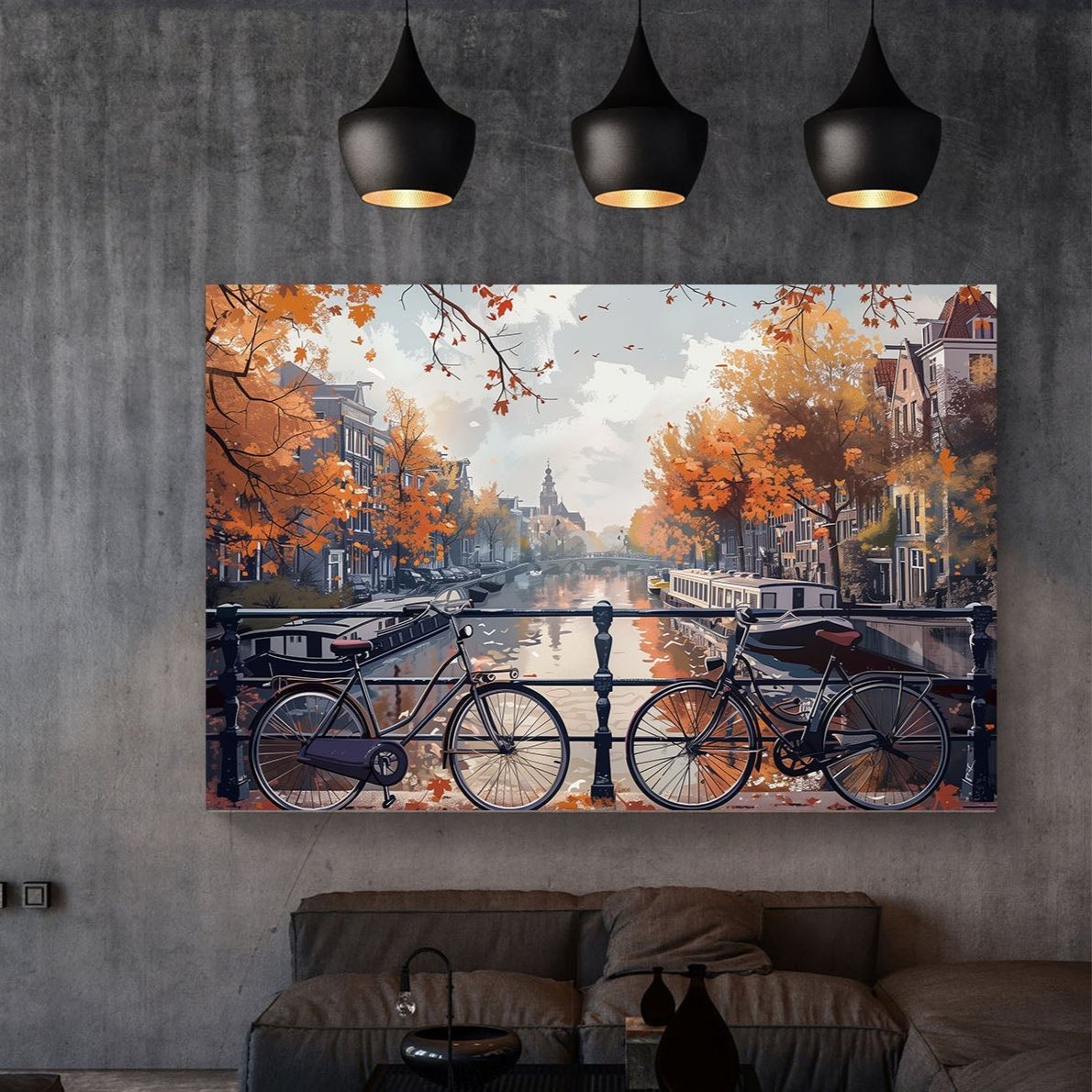 Canal Views #1156 Canvas Wall Art & Metal Prints