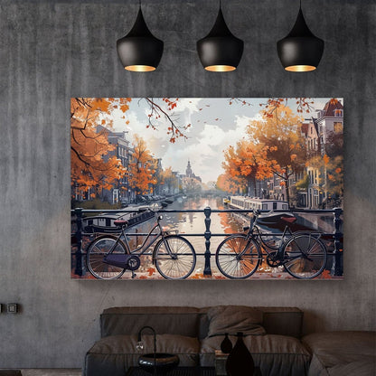 Canal Views #1156 Canvas Wall Art & Metal Prints