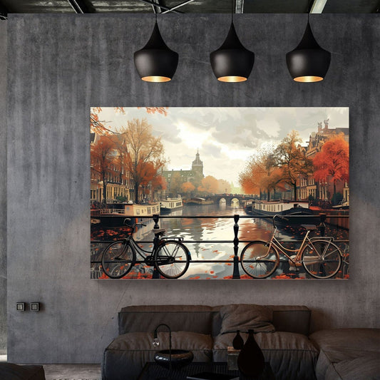Amsterdam #1157 Canvas Wall Art & Metal Prints