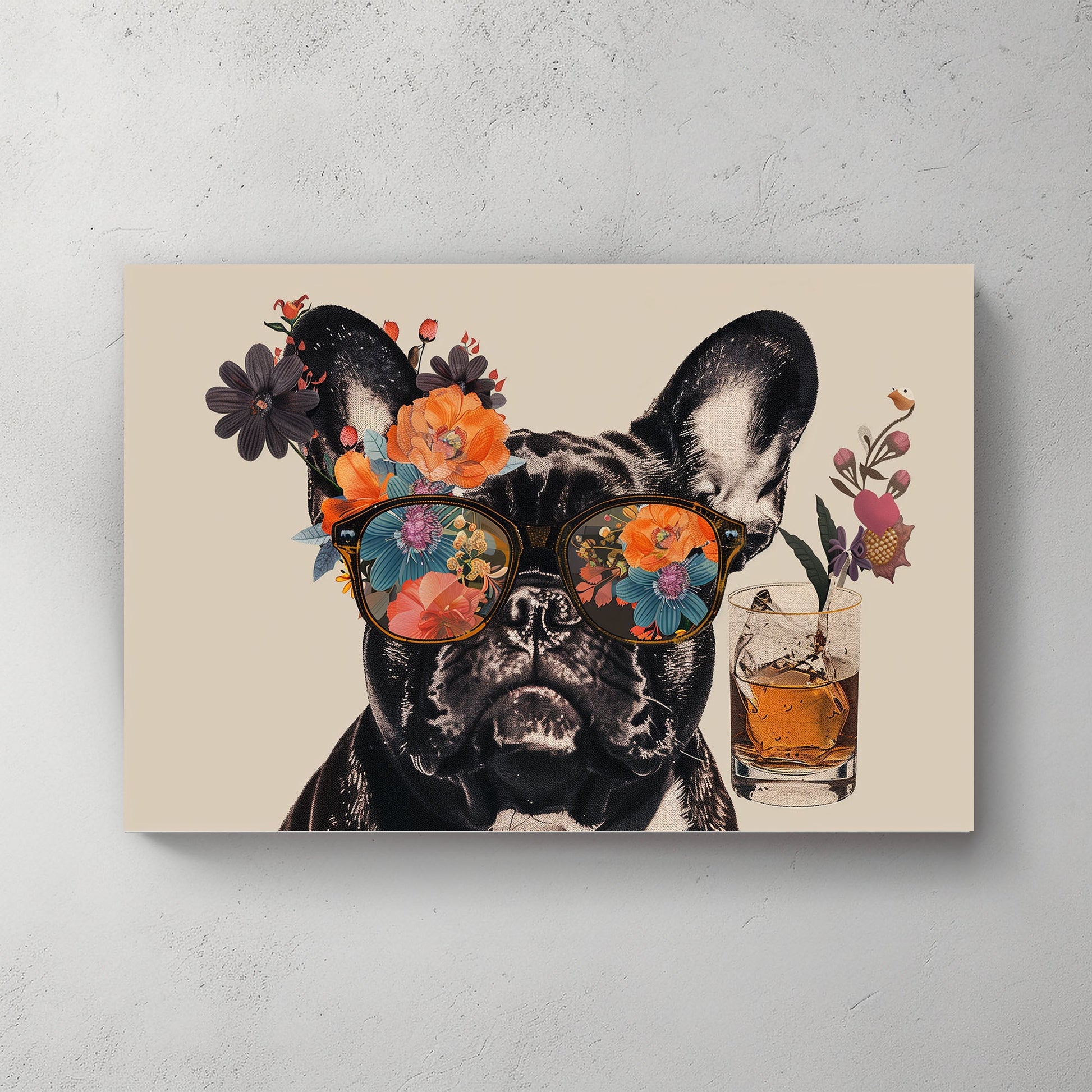 Shades of Flowers #1176 Canvas Wall Art & Metal Prints