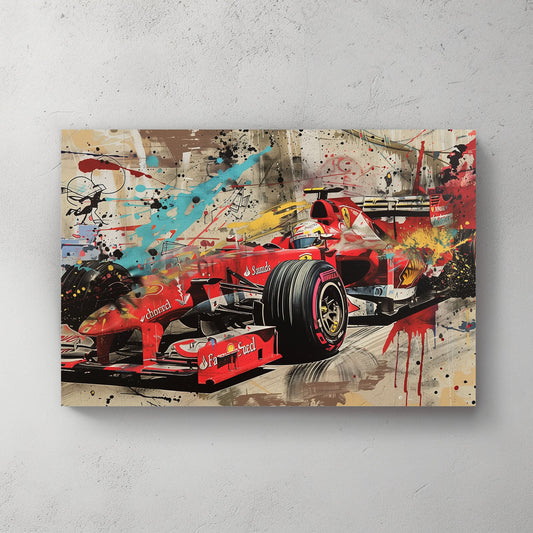 Ferrari Racing #1212 Canvas Wall Art & Metal Prints