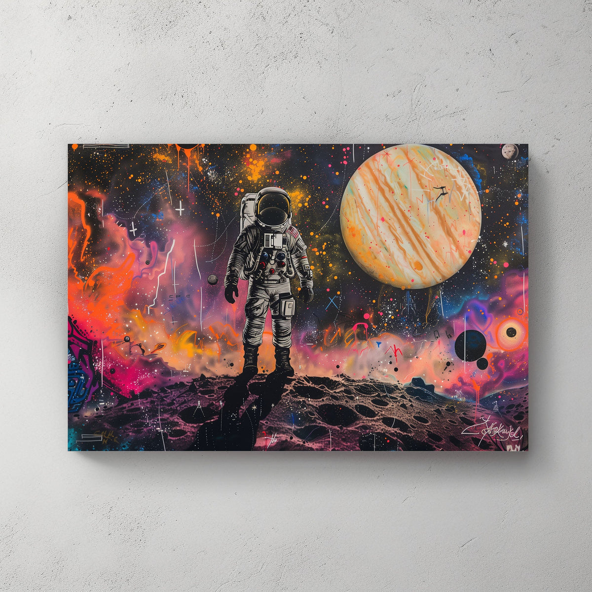 Planets #1221 Canvas Wall Art & Metal Prints