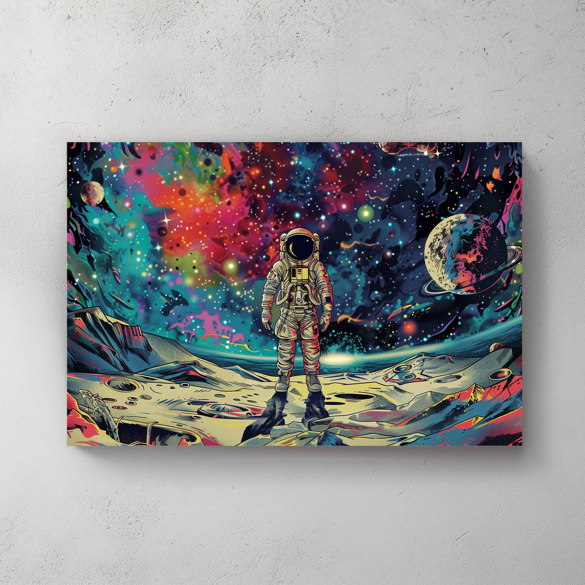 Space Colours #1224 Canvas Wall Art & Metal Prints