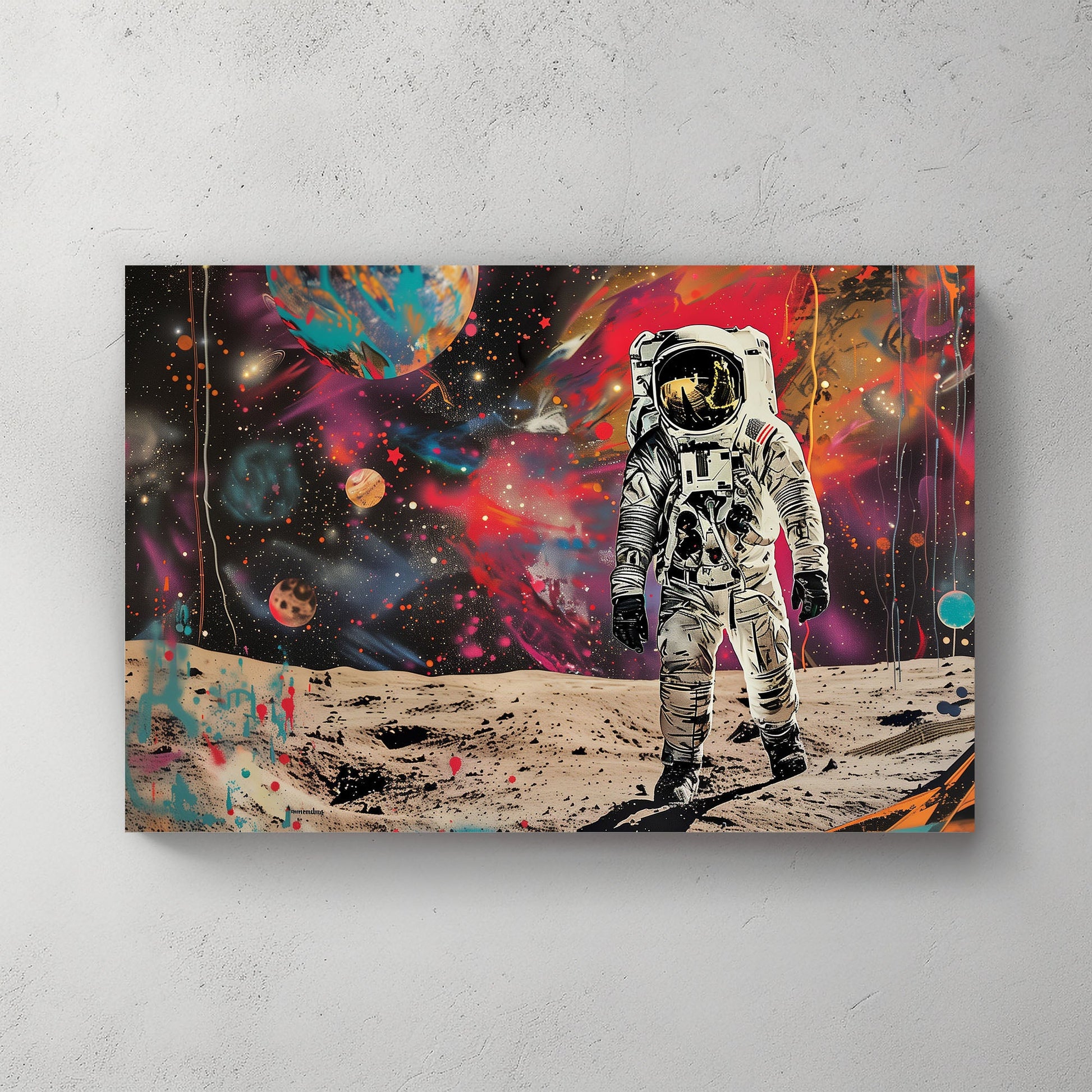Spaceman #1225 Canvas Wall Art & Metal Prints