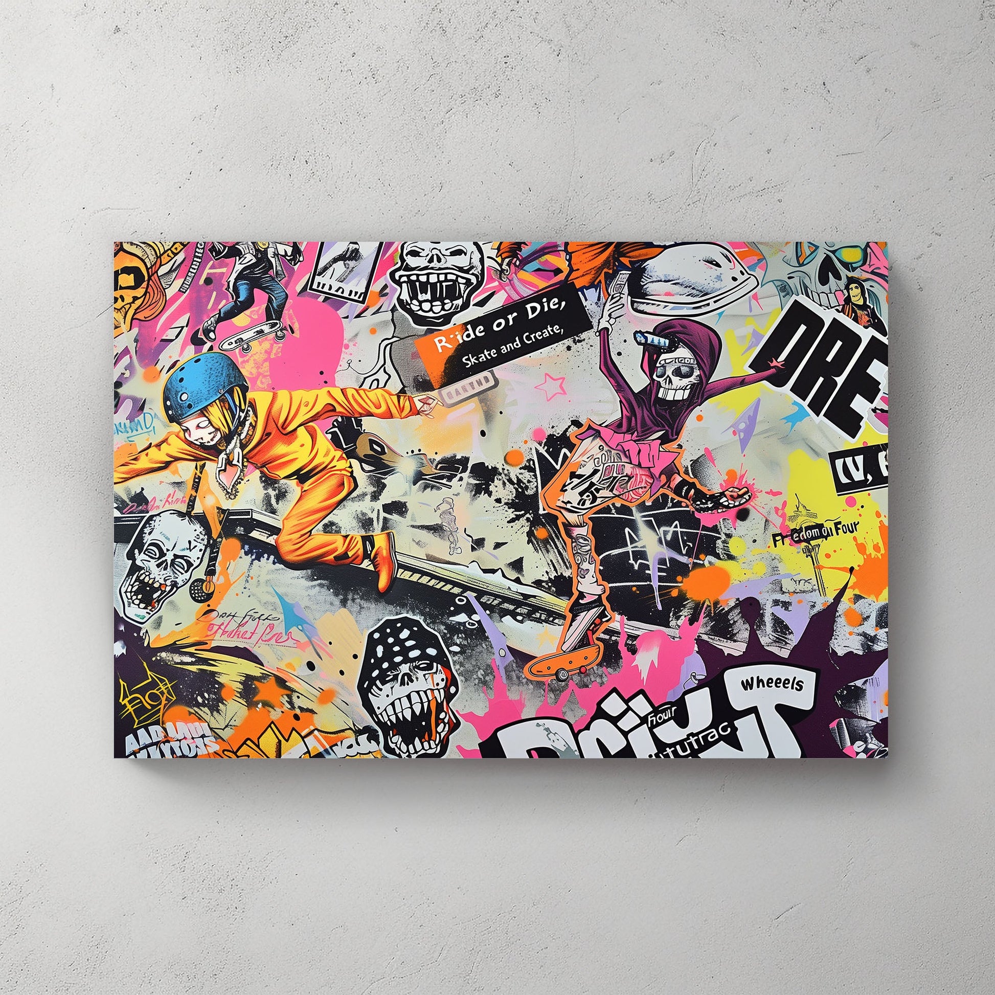 Ride or Die #1226 Canvas Wall Art & Metal Prints