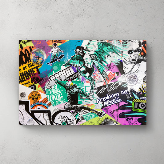 Freedom on Wheels #1227 Canvas Wall Art & Metal Prints