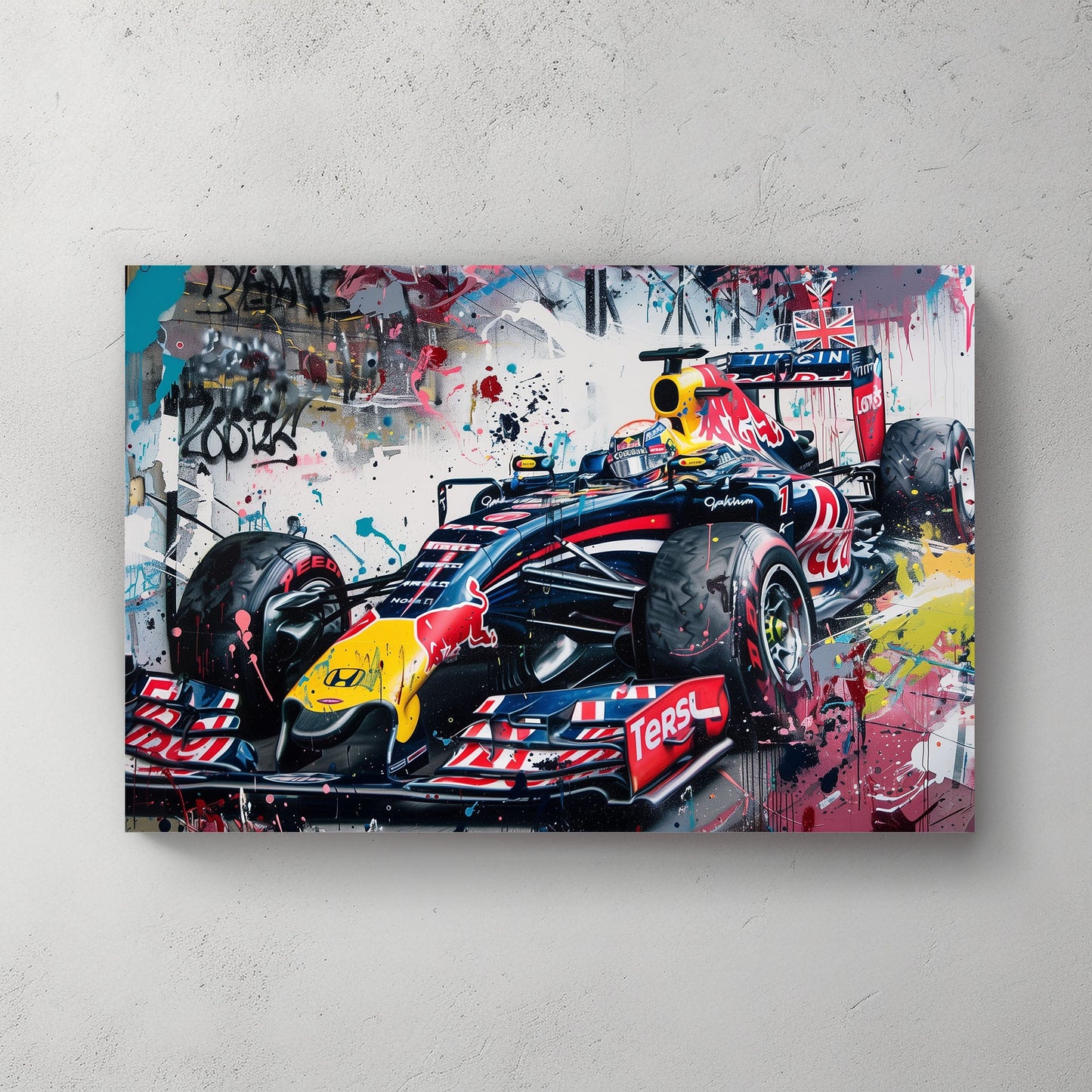 Red Bull Racing #1232 Canvas Wall Art & Metal Prints