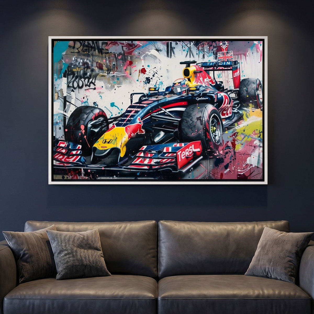 Red Bull Racing #1232 Canvas Wall Art & Metal Prints
