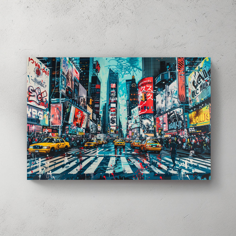 Times Square #1233 Canvas Wall Art & Metal Prints