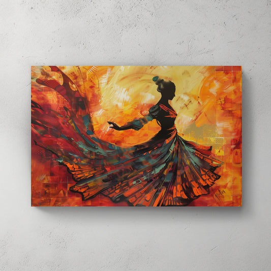 Vibrant Dance #1234 Canvas Wall Art & Metal Prints
