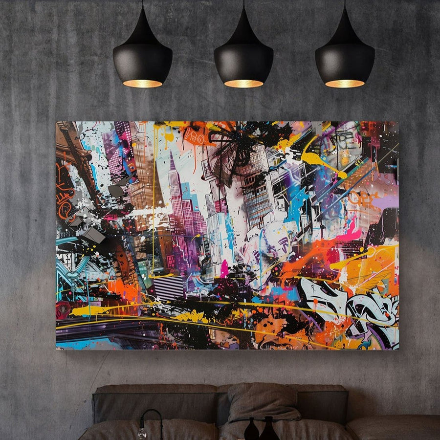 City Vibes #1236 Canvas Wall Art & Metal Prints