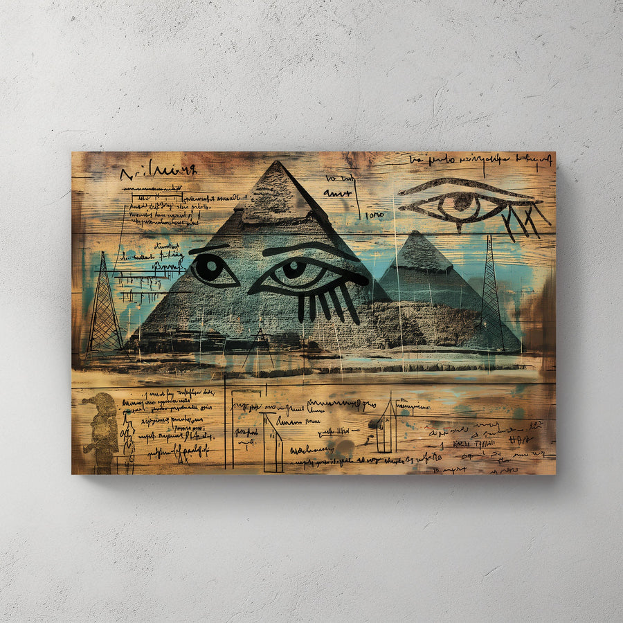 Pyramids #1248 Canvas Wall Art & Metal Prints