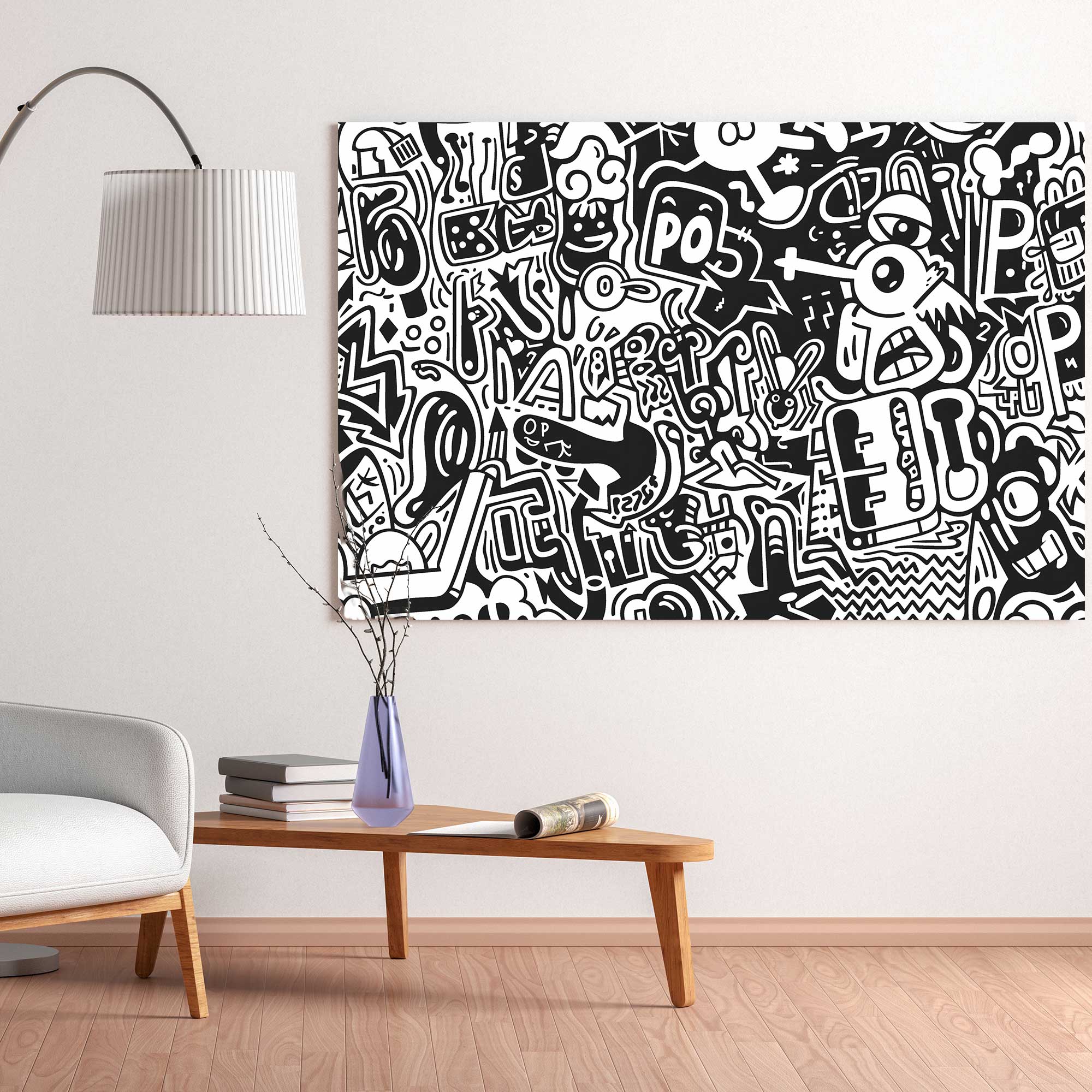 原画/イラスト/ストリートアート/ペン画/ DOODLES Vol,5インテリア 悠久の刻 (個人蔵) | 山崎 茜 ｜インテリア絵画 アートの専門通販