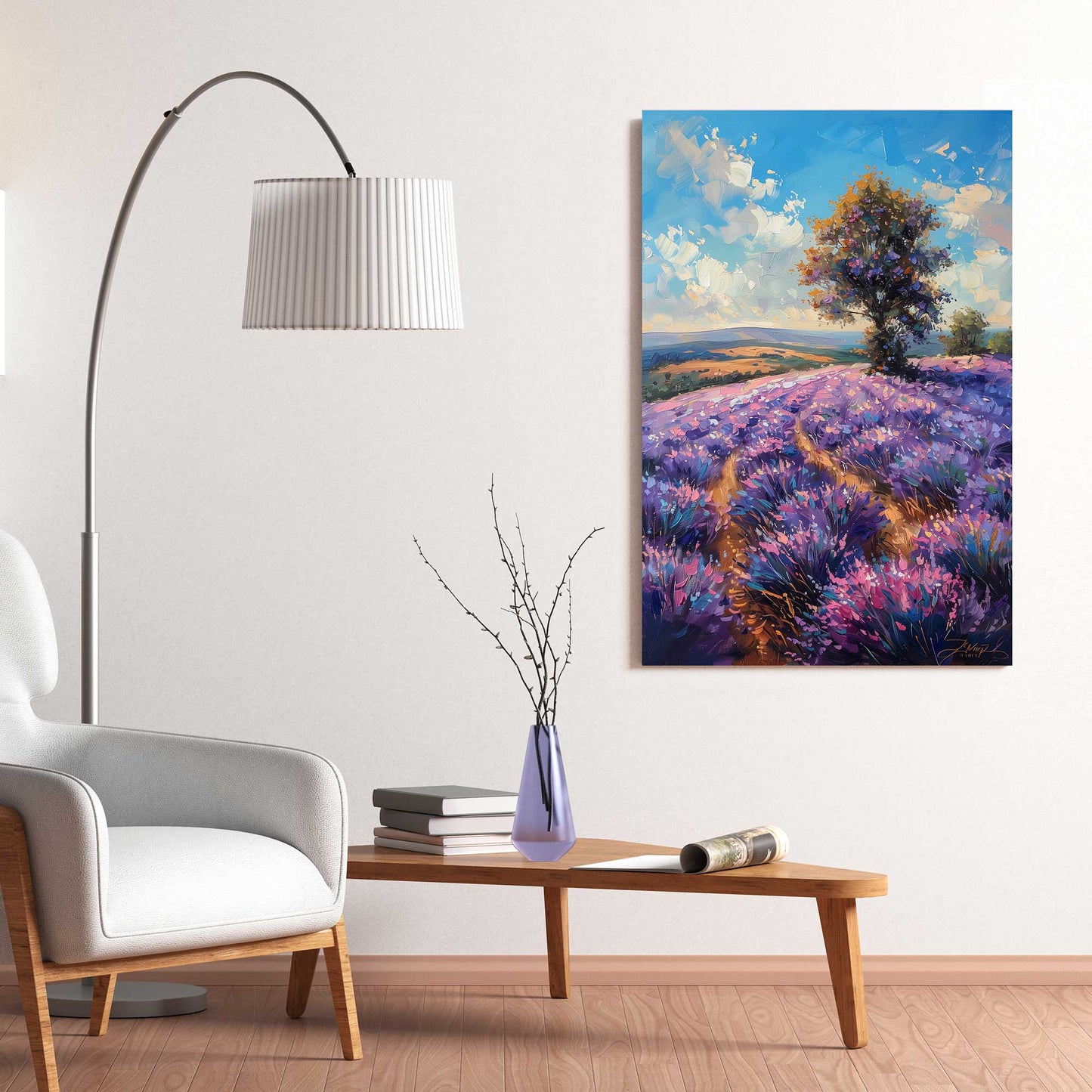 Purple Hills #1360 Canvas Wall Art & Metal Prints