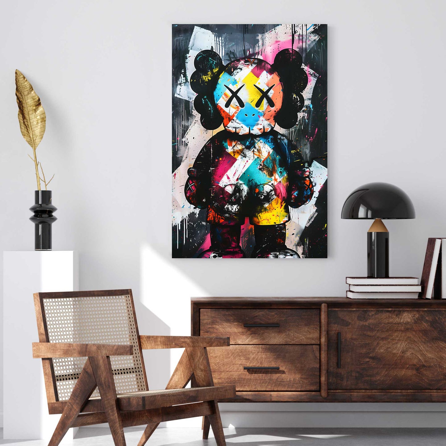 KAWS in Colour #1361 Canvas Wall Art & Metal Prints