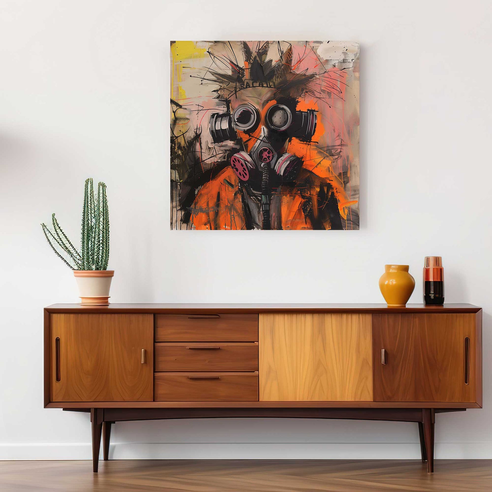 Mask Up #1369 Canvas Wall Art & Metal Prints