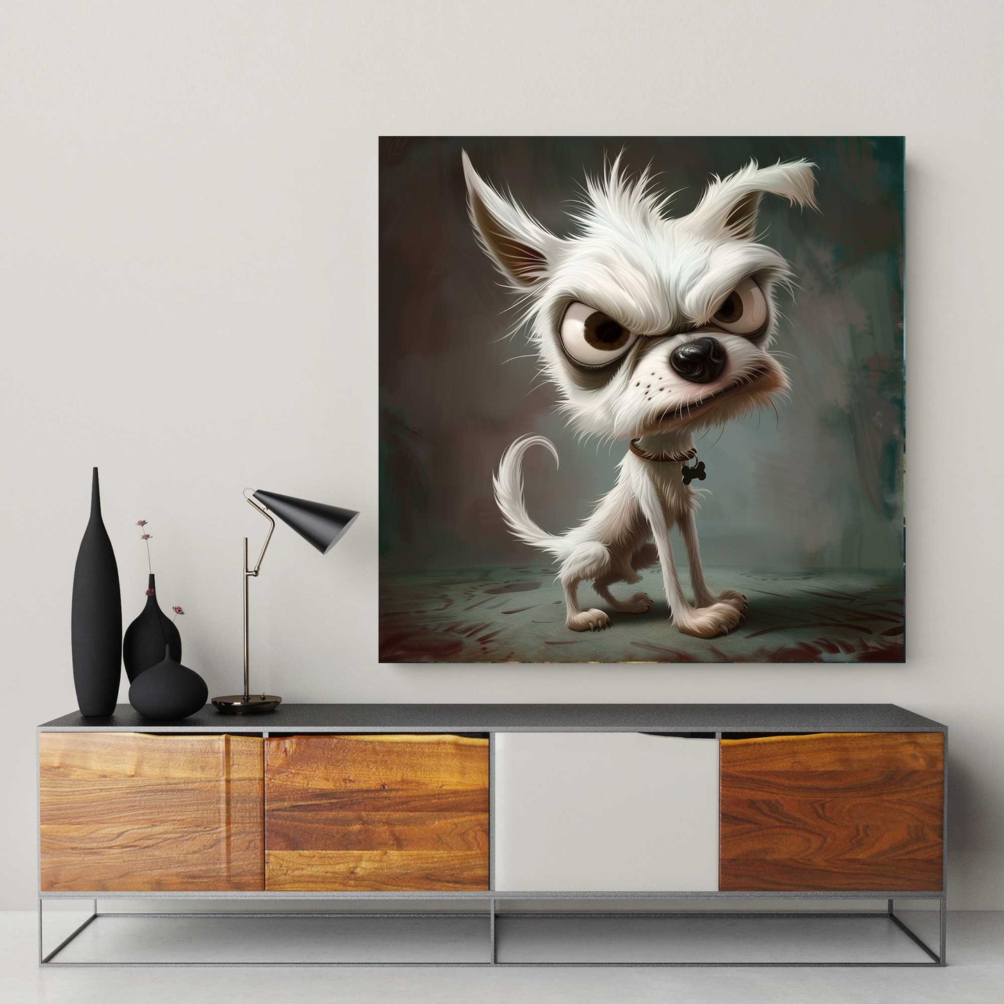 Woof Woof #1371 Canvas Wall Art & Metal Prints