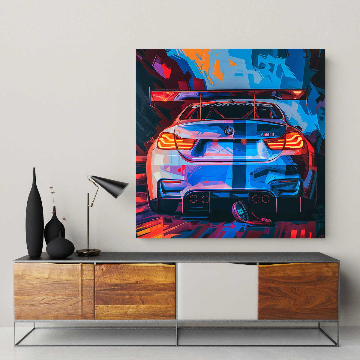 BMW M3 #1292 Canvas Wall Art & Metal Prints