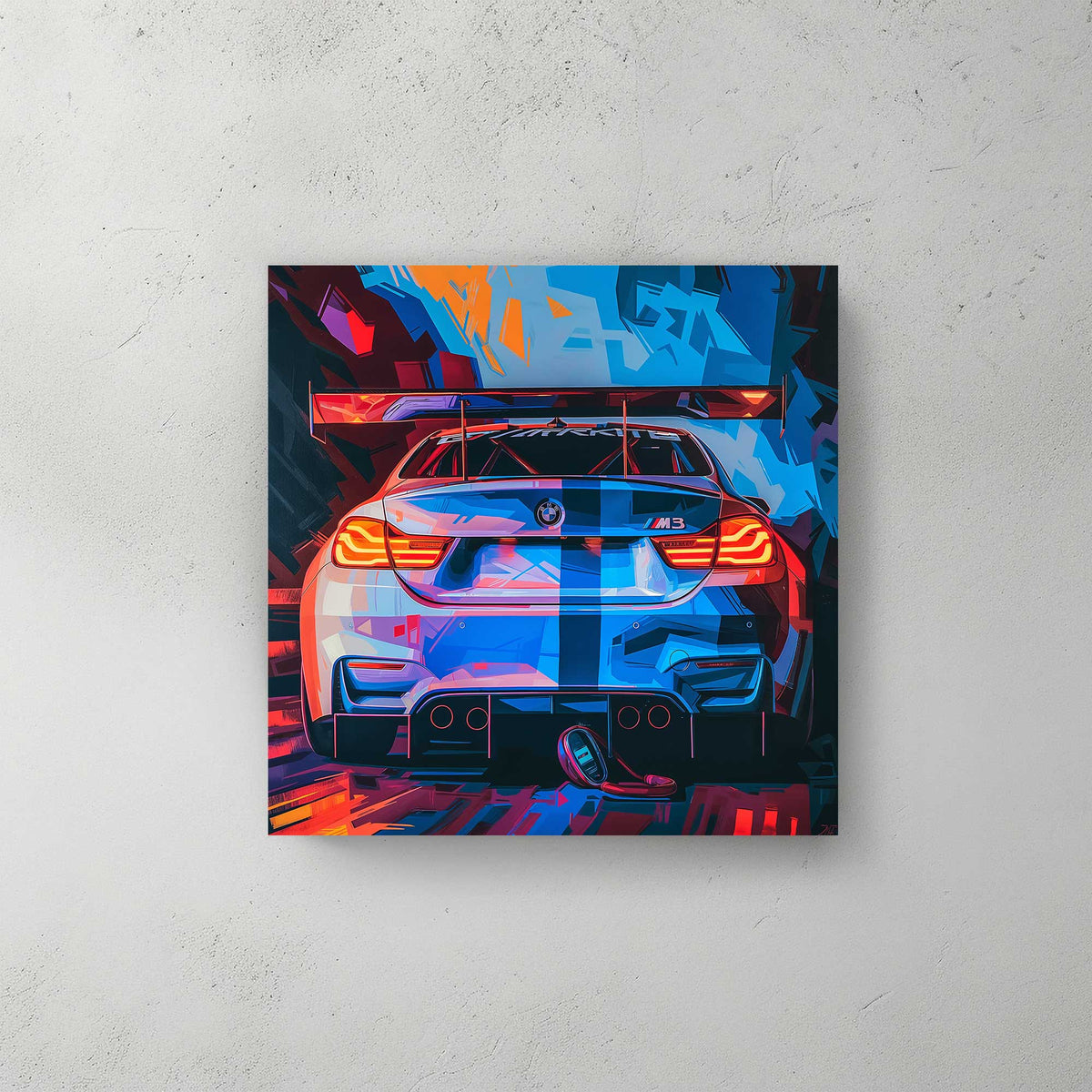 BMW M3 #1292 Canvas Wall Art & Metal Prints