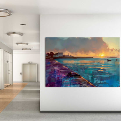 Sunset After The Storm #1307 Canvas Wall Art & Metal Prints