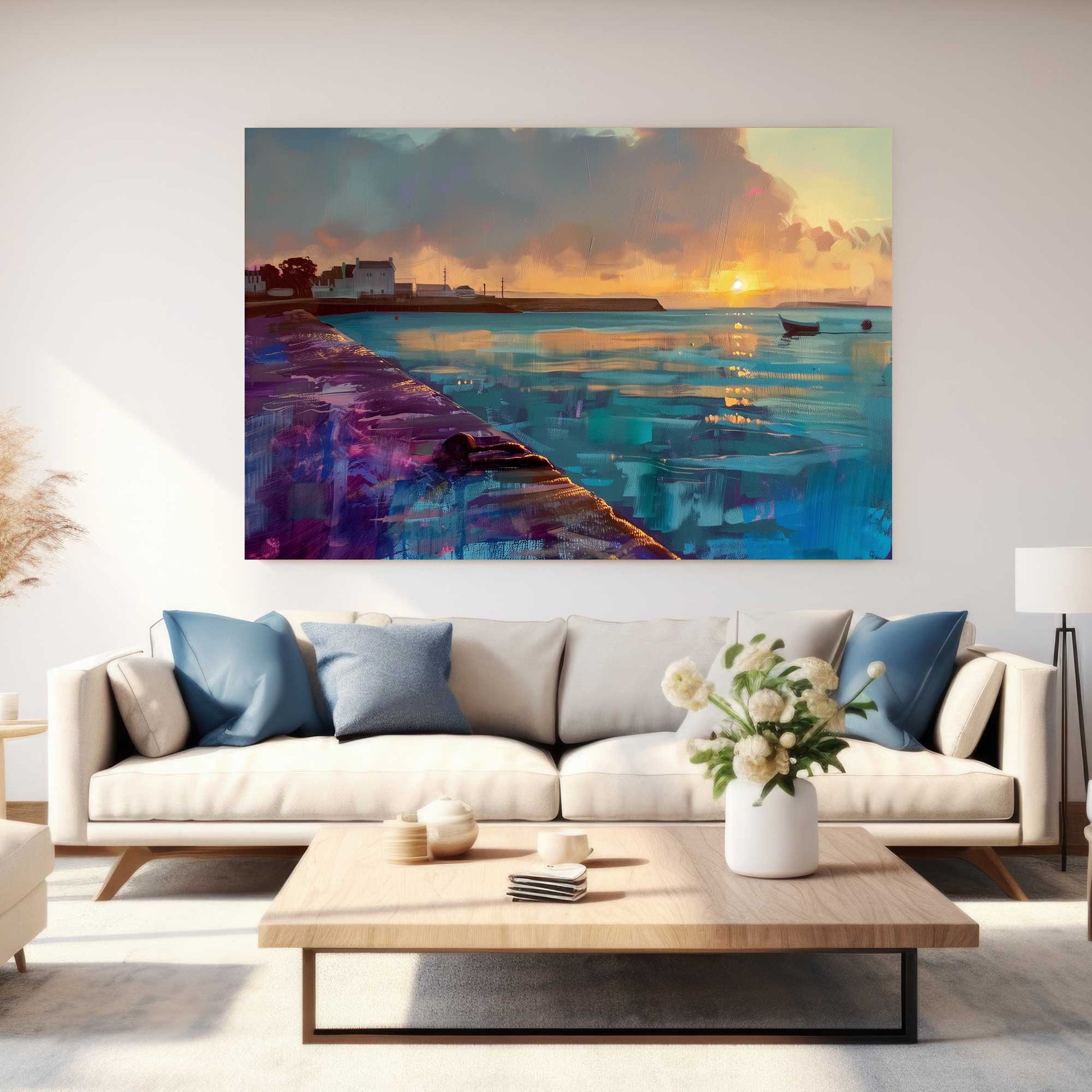 Sunset After The Storm #1307 Canvas Wall Art & Metal Prints