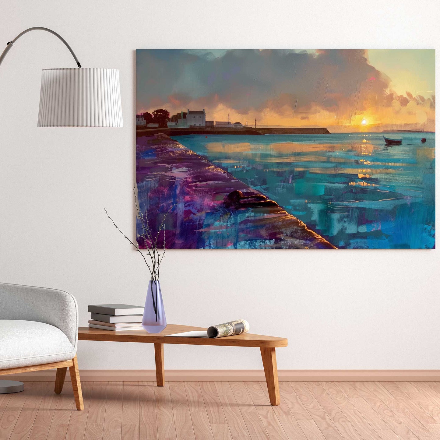 Sunset After The Storm #1307 Canvas Wall Art & Metal Prints