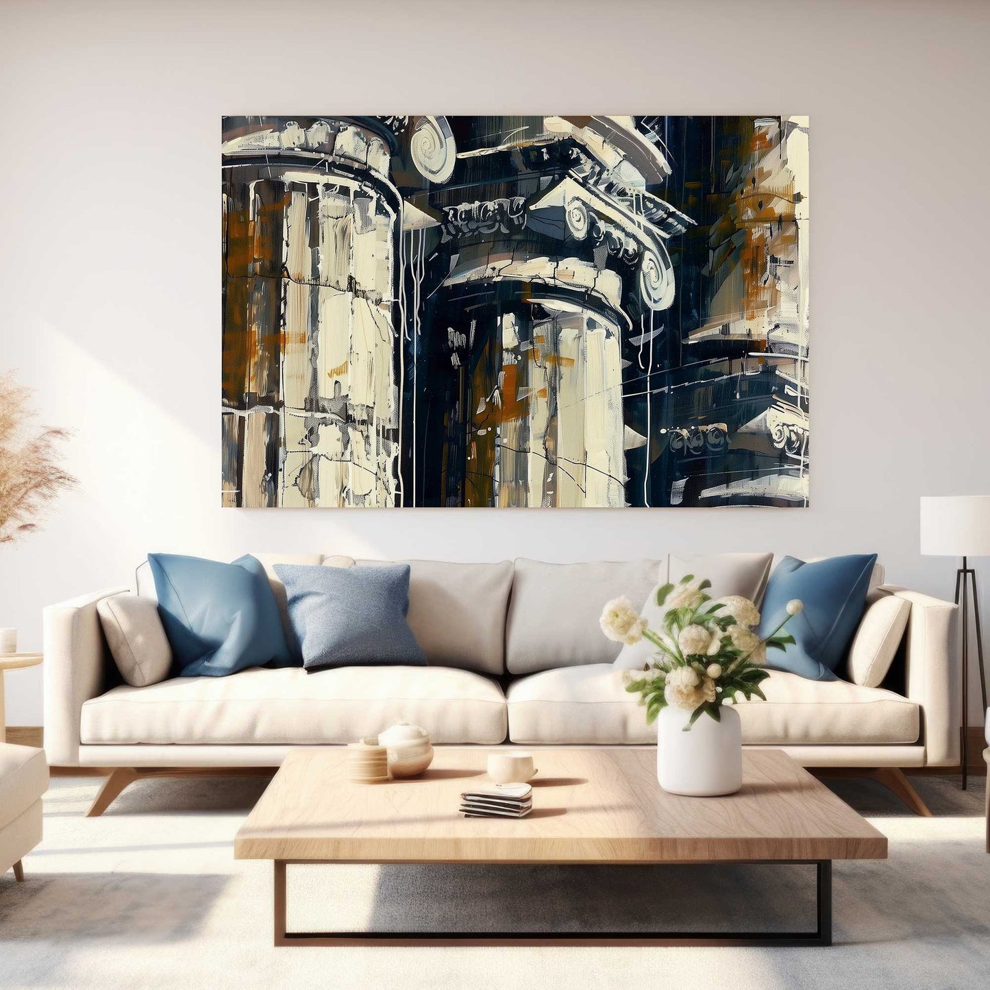 Roman Columns #1308 Canvas Wall Art & Metal Prints