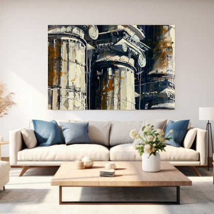 Roman Columns #1308 Canvas Wall Art & Metal Prints