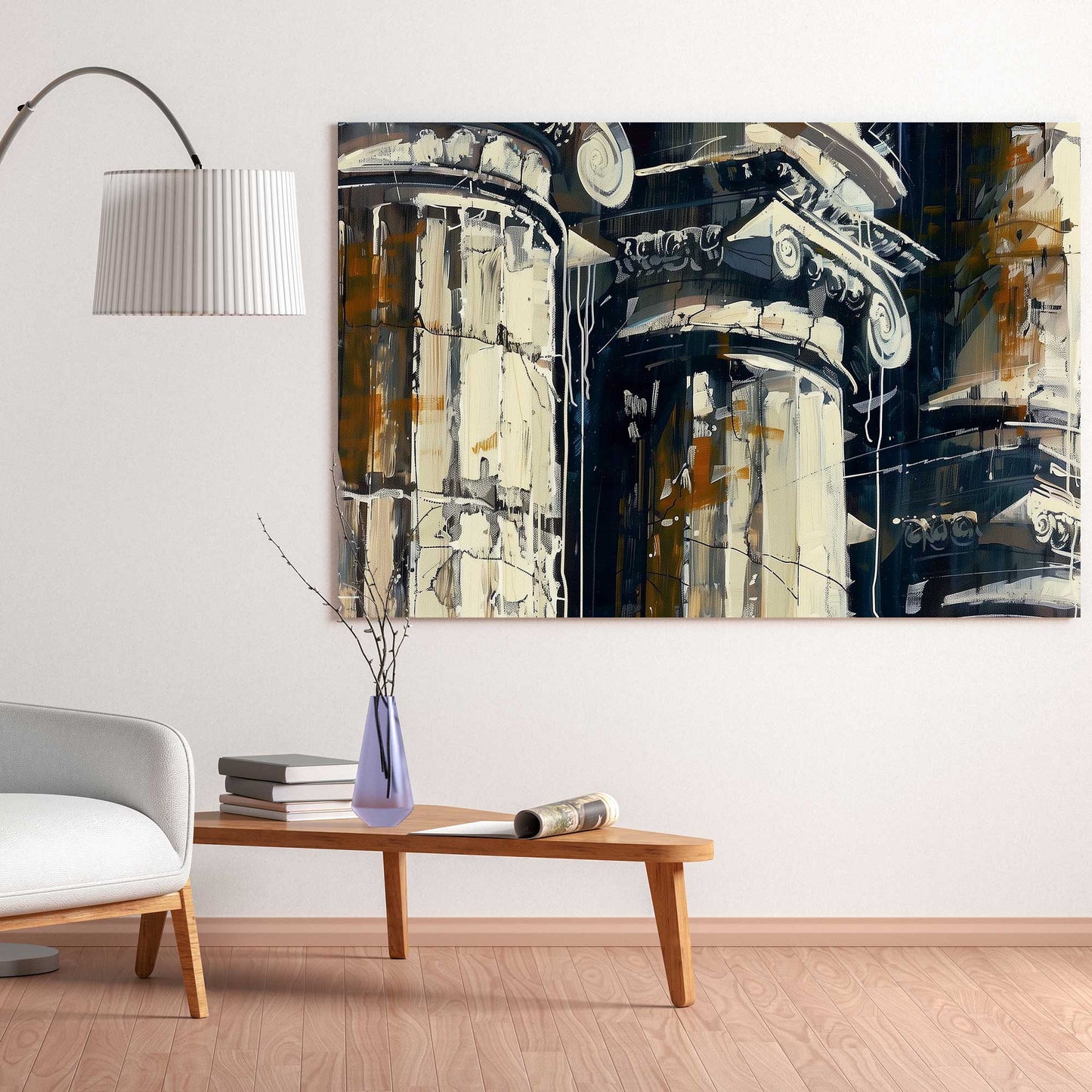 Roman Columns #1308 Canvas Wall Art & Metal Prints