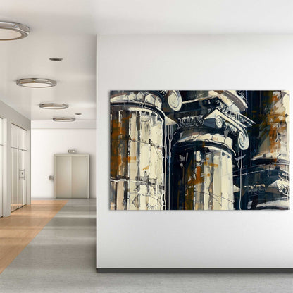 Roman Columns #1308 Canvas Wall Art & Metal Prints