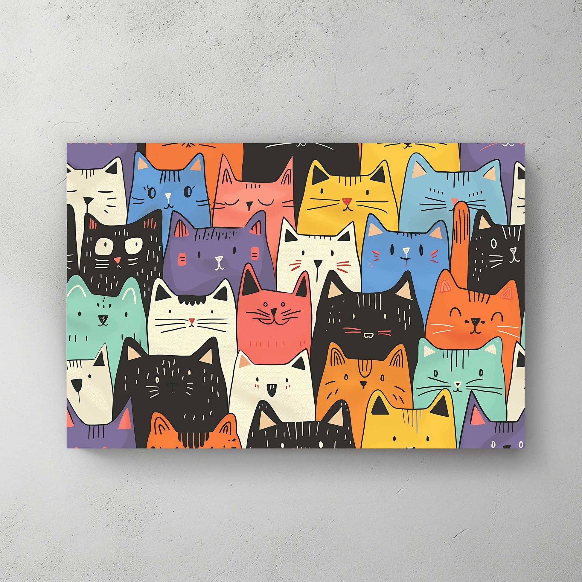 Find The Cat #1312 Canvas Wall Art & Metal Prints