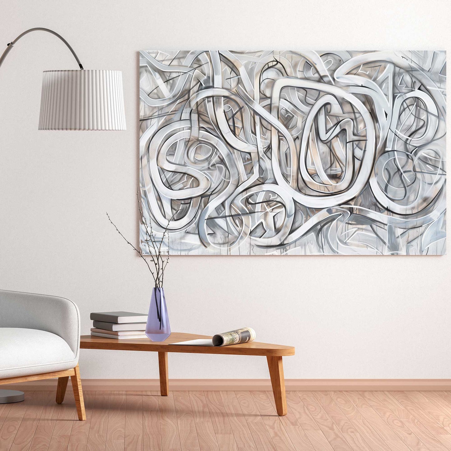 Graffiti Swirls #1317 Canvas Wall Art & Metal Prints