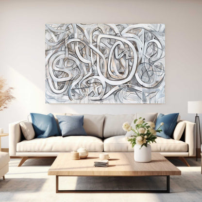 Graffiti Swirls #1317 Canvas Wall Art & Metal Prints