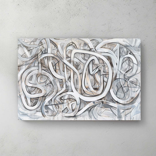 Graffiti Swirls #1317 Canvas Wall Art & Metal Prints